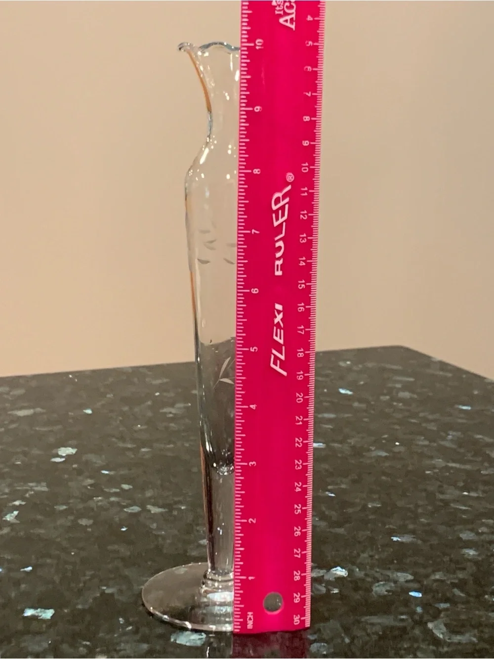 Princess House Heritage Crystal Glass Bud Vase 10